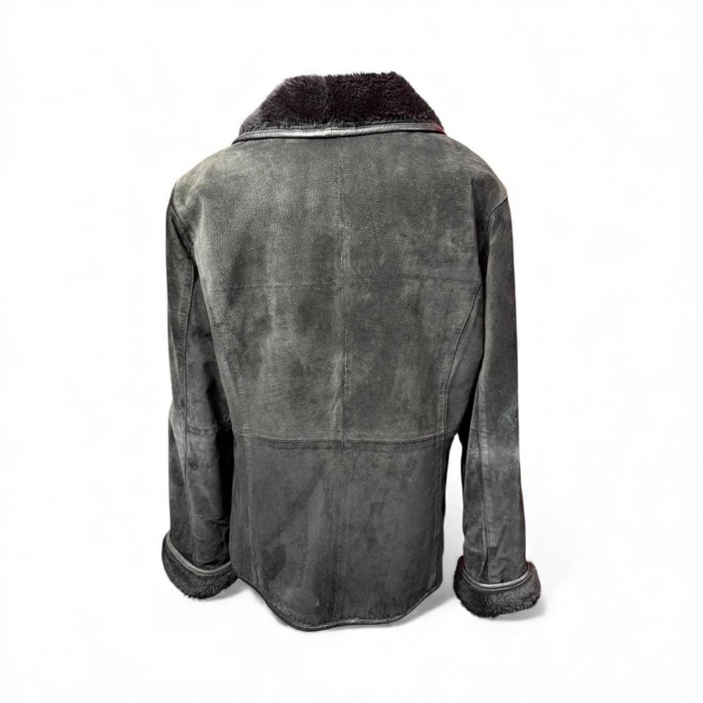 Brandon Thomas Black Shearling-Lined Leather Jack… - image 4